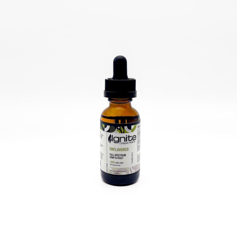 Ignite Unflavored Full Spectrum Tincture 1000mg