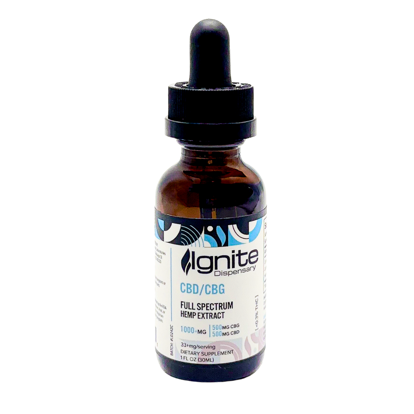 Ignite Full Spectrum CBD/CBG Tincture 1000mg