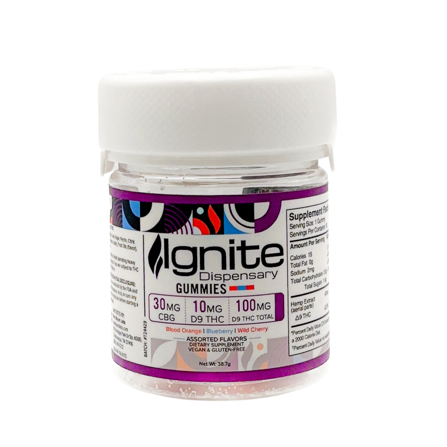 Ignite 300mg CBG/D9 UNWIND Gummies