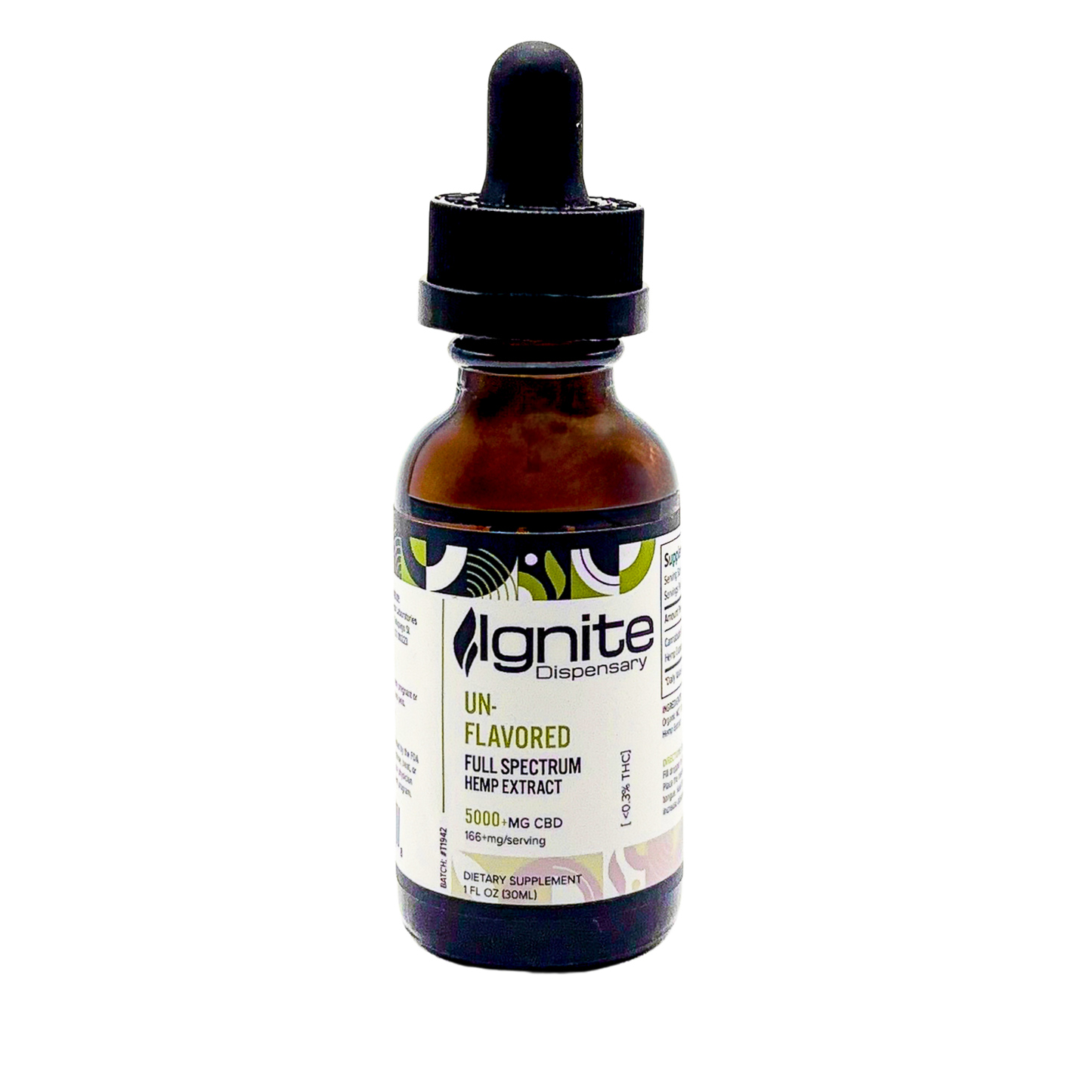 Ignite Unflavored Full Spectrum Tincture 5000mg