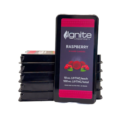 100mg Hard Candies (D9)  Raspberry