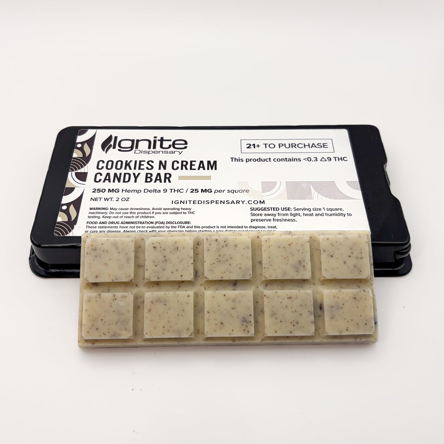 Ignite 250mg D9 Chocolate Candy Bars