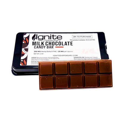 Ignite 250mg D9 Chocolate Candy Bars