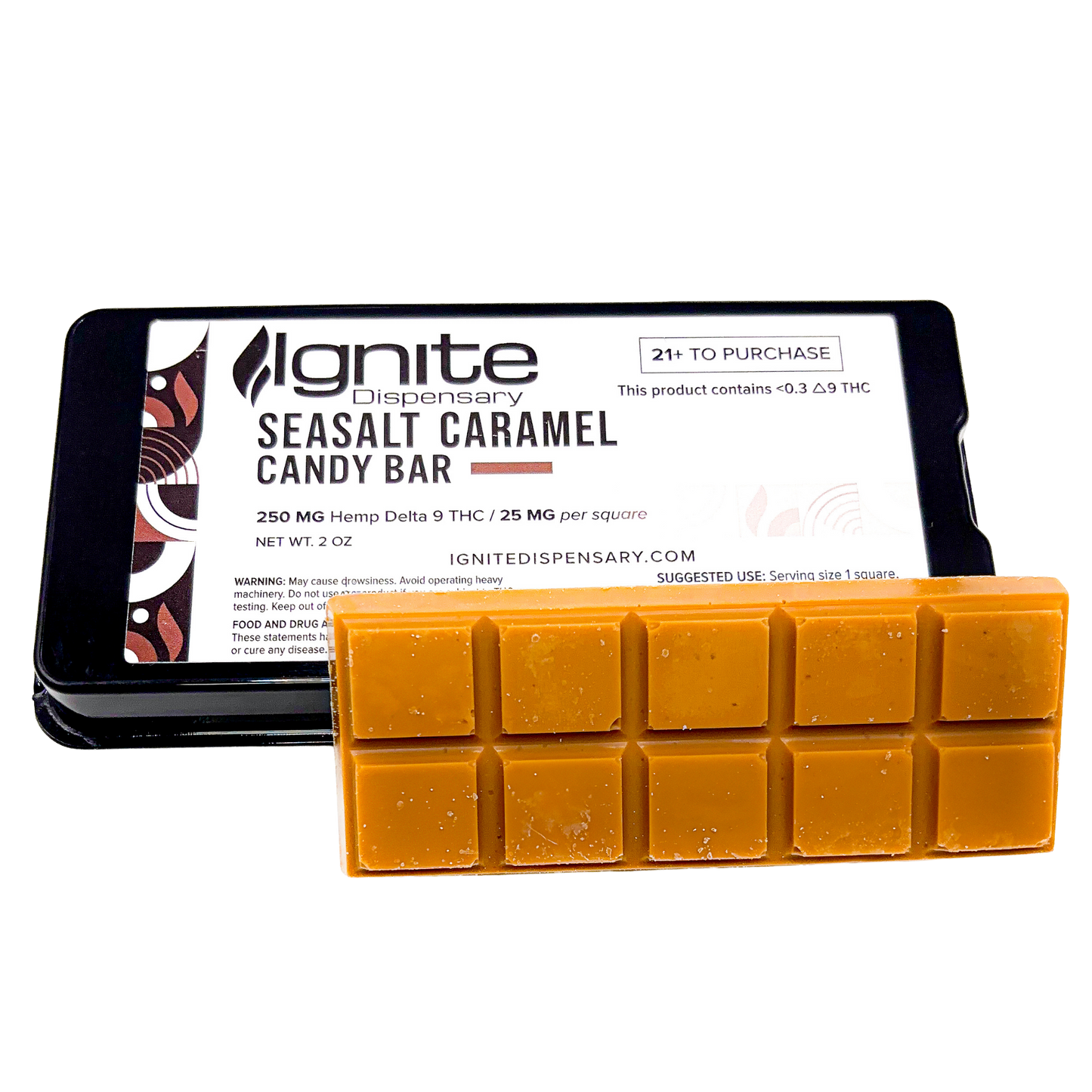 Ignite 250mg D9 Chocolate Candy Bars